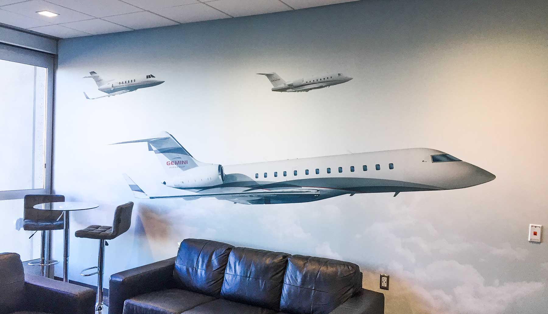 The sky is the limit on custom murals.  Muzeo Art Foundry's custom wallpaper and murals will transfrom any space.